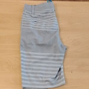 Hang Ten Black and White Striped Shorts